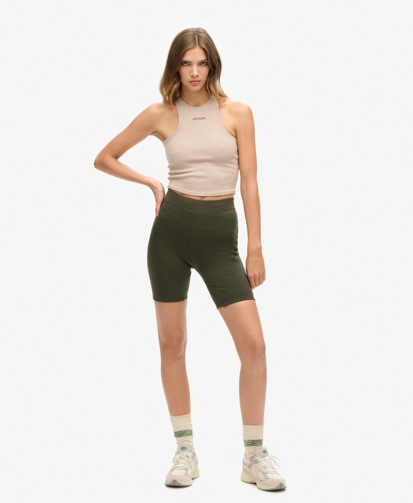 code tech racer vest top in warm grijs