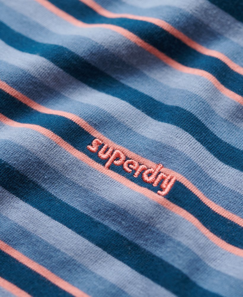 gestreept shirt met lange mouwen in wedgewood blue stripe