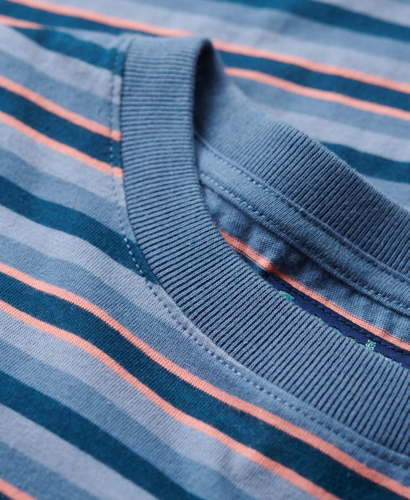 gestreept shirt met lange mouwen in wedgewood blue stripe