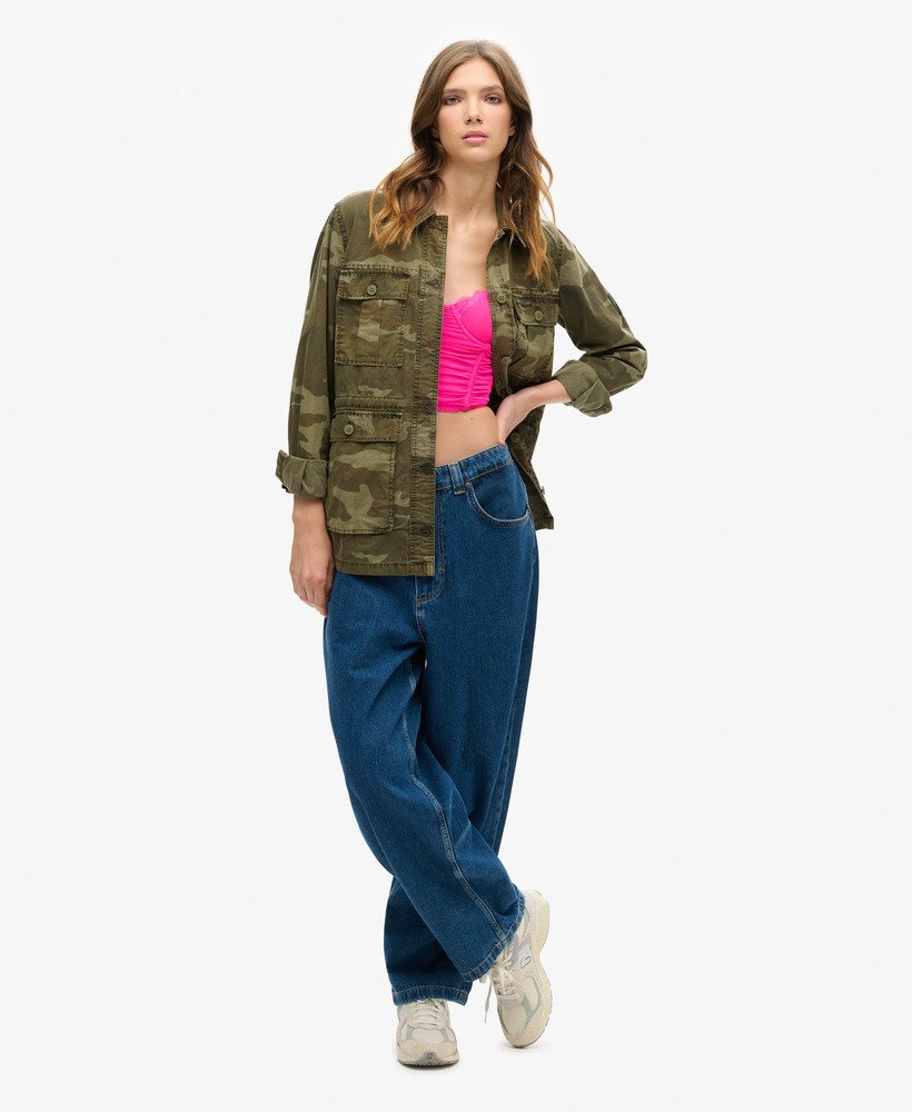 geplooide mesh crop korsettop in roze gloed