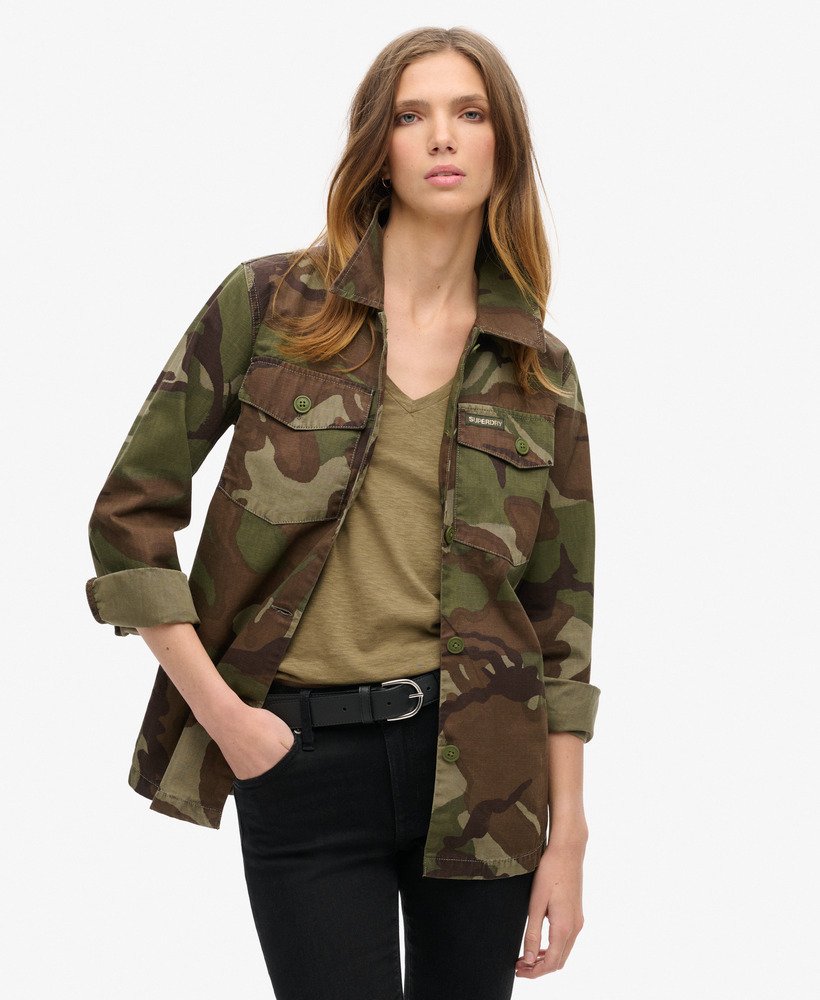 militair overshirt in contourcamouflage