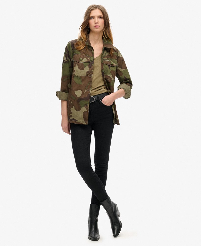 militair overshirt in contourcamouflage