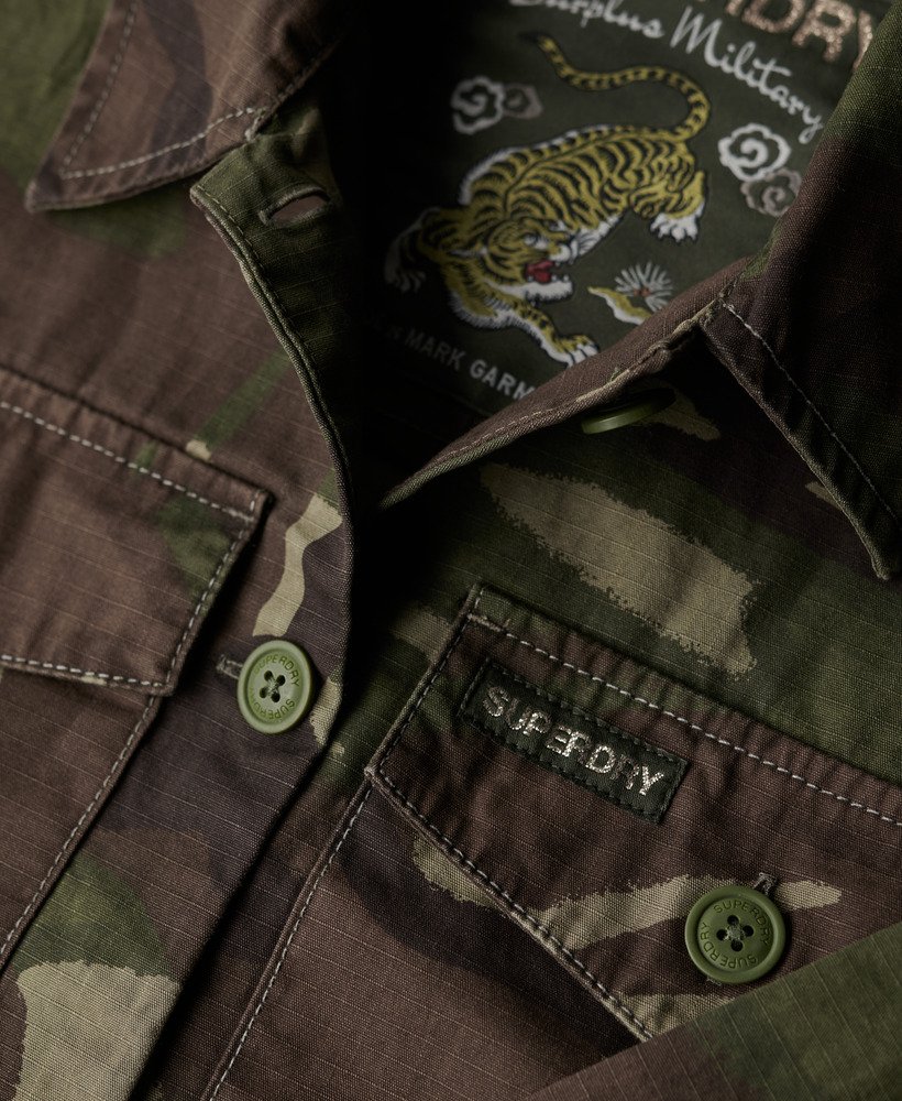 militair overshirt in contourcamouflage