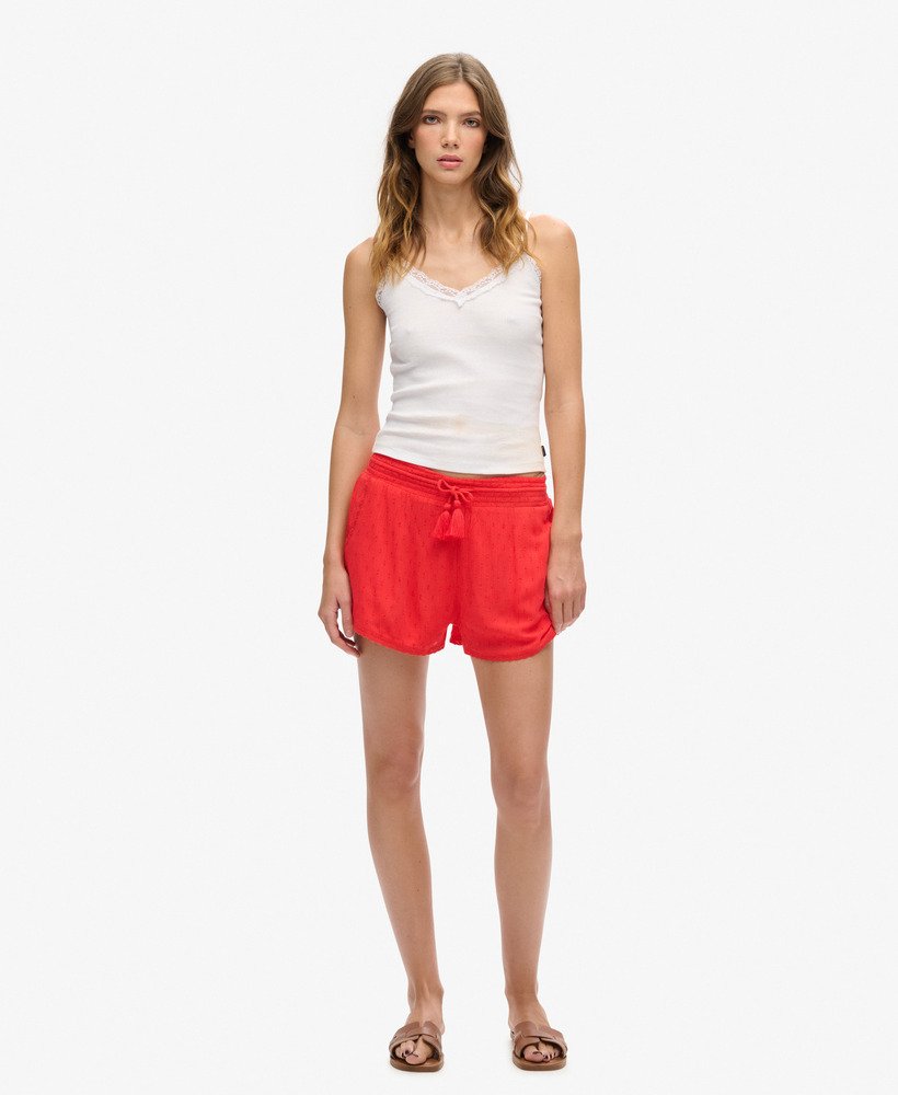 biologisch katoenen essential rib lace cami top in optic
