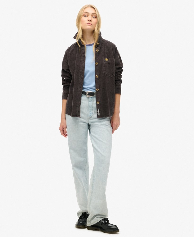 essential logo baseballshirt met lange mouwen in mariner navy rich blue