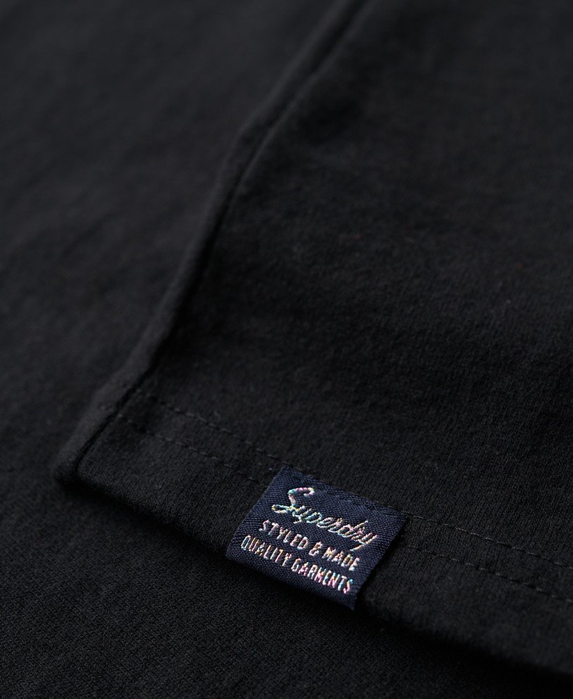 retro getailleerde vesttop met versieringen in nero black marl