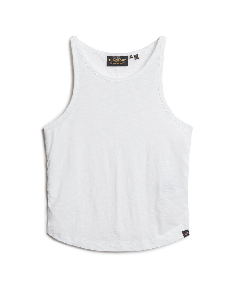 gerimpelde tanktop in optic