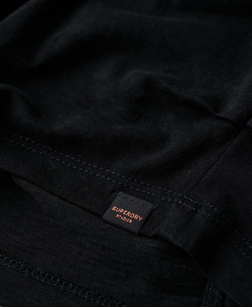 geplooide tanktop in zwart