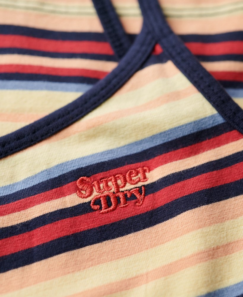 athletic essentials cami top in soda pop red stripe
