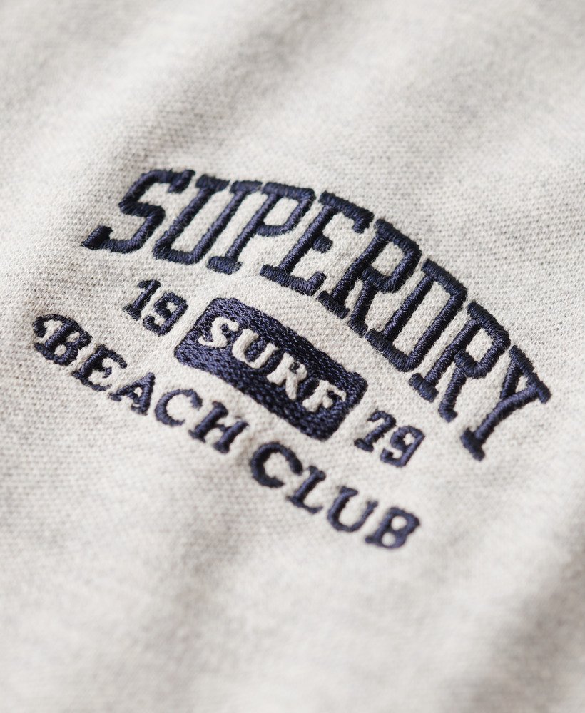 athletic essentials 90s fitted polo in glacier grey marl