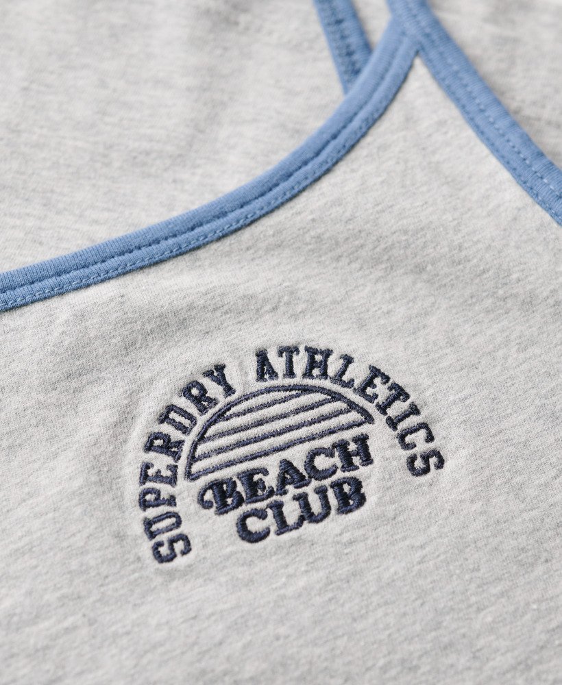 athletic essentials merk camitop in grijs gemêleerd