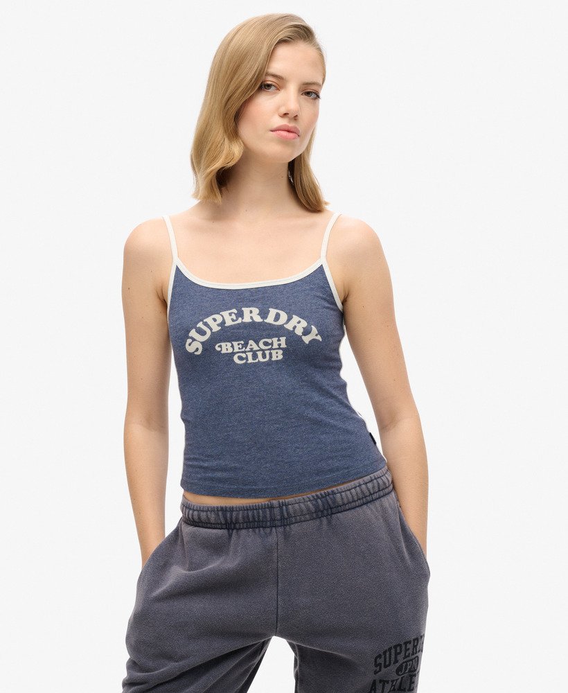 athletic essentials merk camitop in navy marl