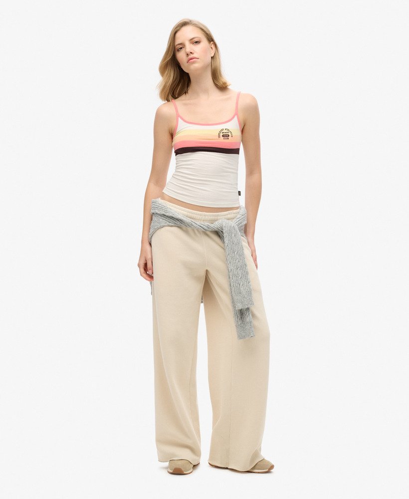 athletic essentials merk camitop in sunset coral stripe