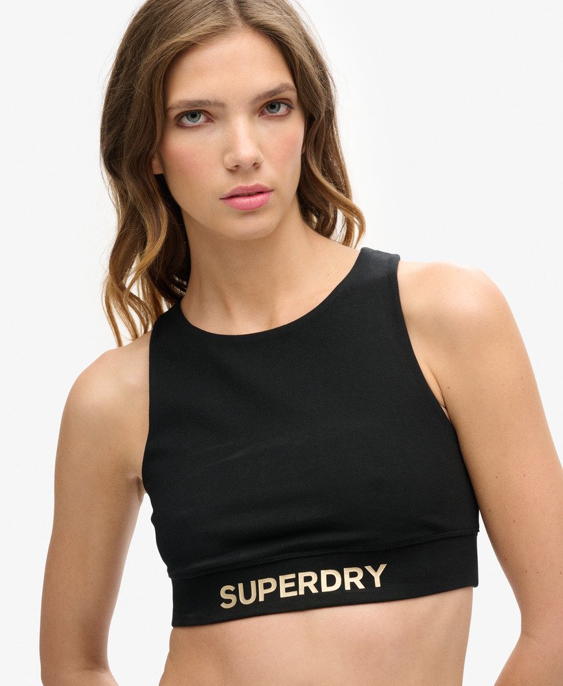 sportieve logo-bh-top in zwartbrons