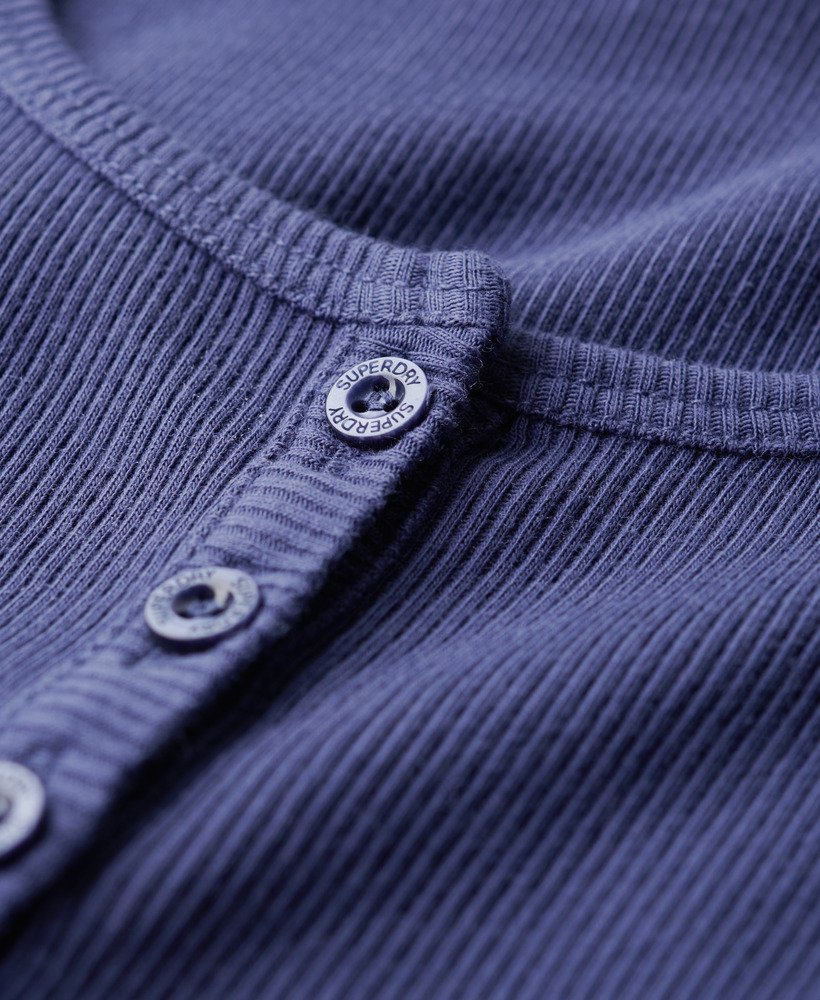 athletic essentials button down vest top in mariner navy