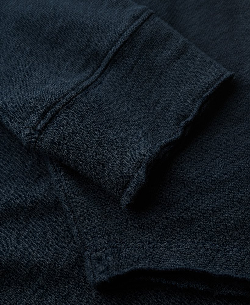 top met lange mouwen van french terry in eclipse navy