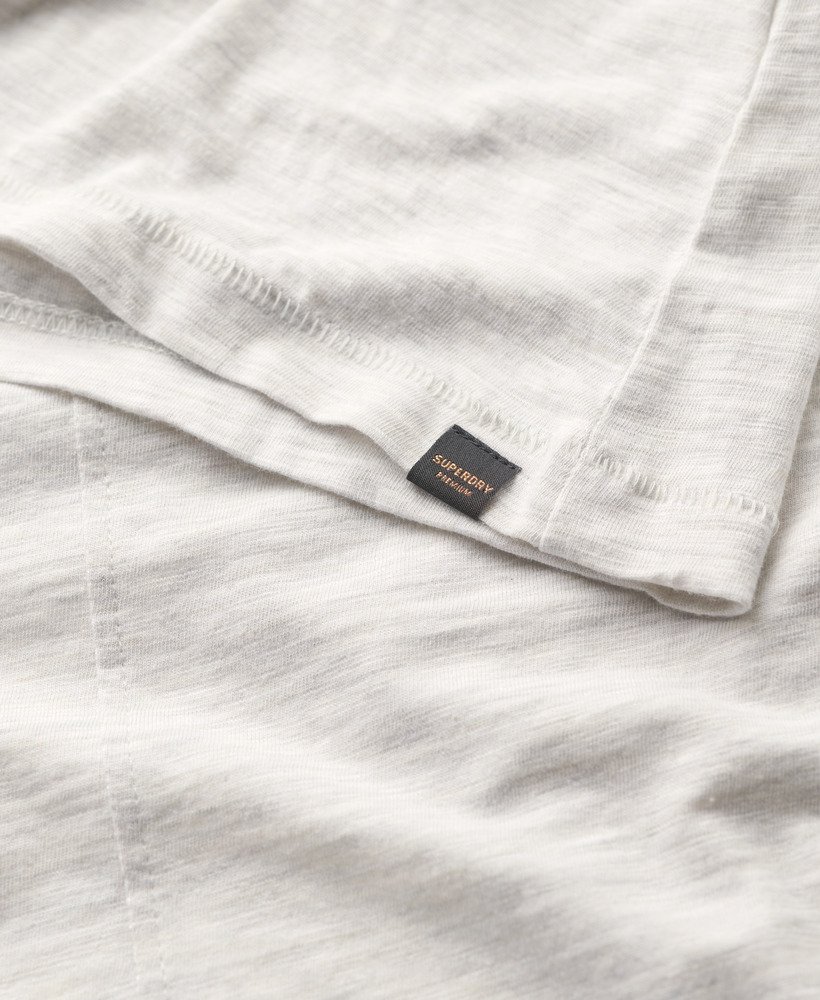 jersey top met lange mouwen en v-hals in starlight grey marl.
