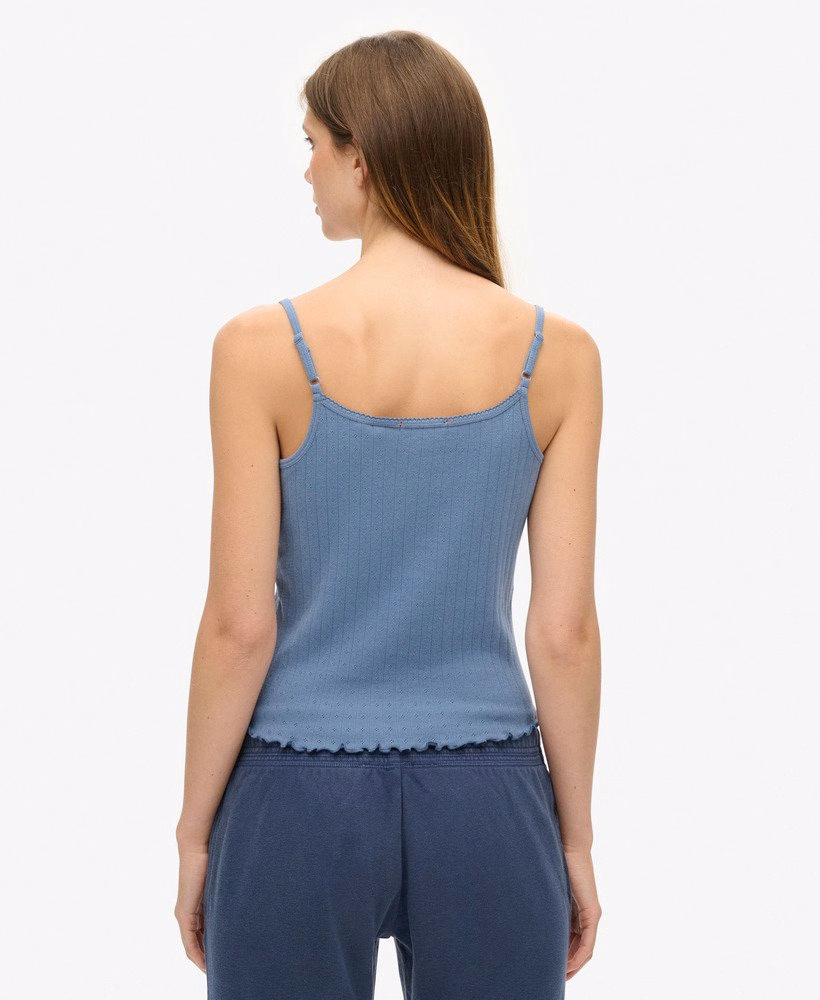 Athletic Essentials Graphic Pointelle Cami Top