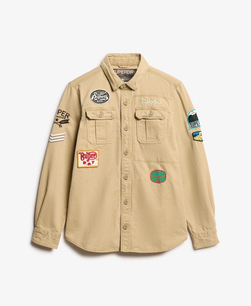scoutshirt in klassiek beigebruin.
