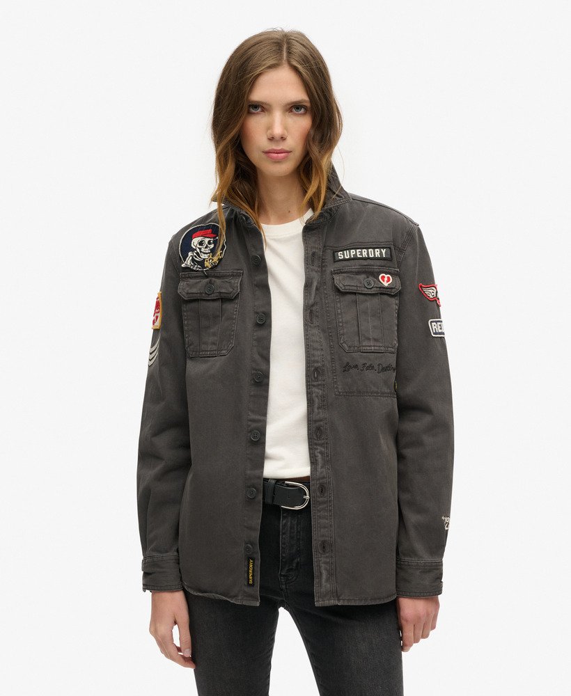 scoutshirt in gewassen zwart
