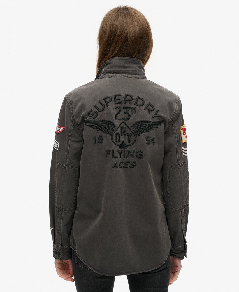 scoutshirt in gewassen zwart