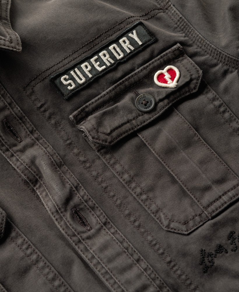 scoutshirt in gewassen zwart