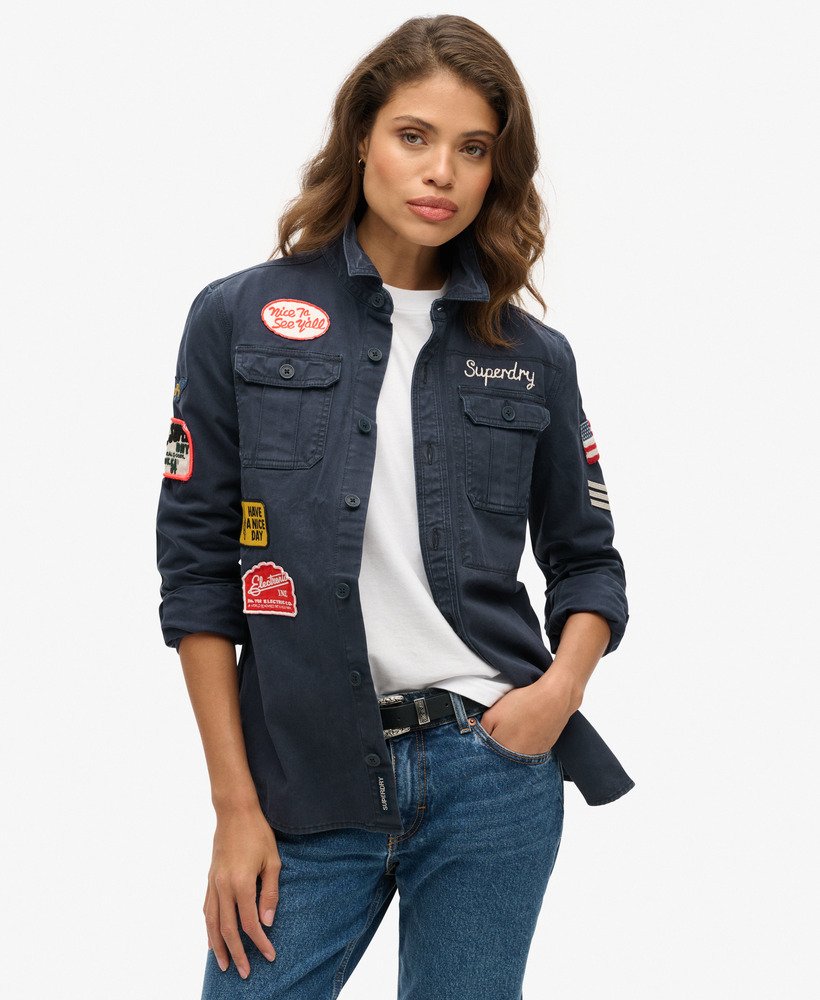 scoutshirt met lange mouwen in eclipse navy