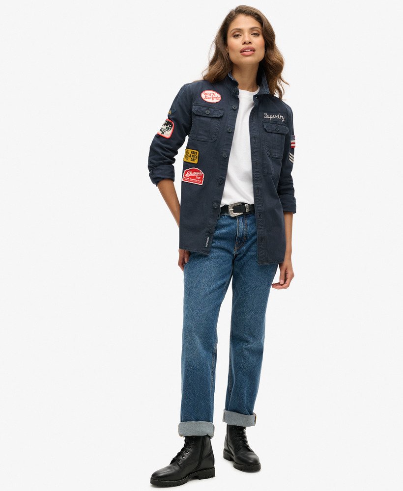 scoutshirt met lange mouwen in eclipse navy