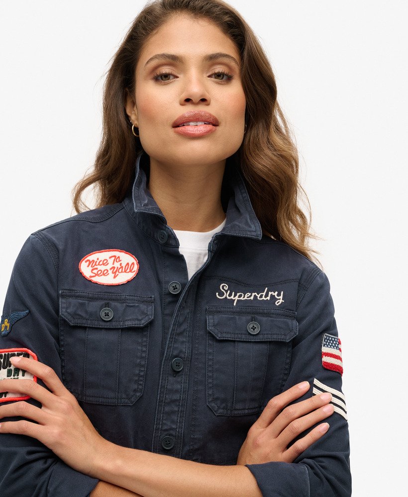scoutshirt met lange mouwen in eclipse navy