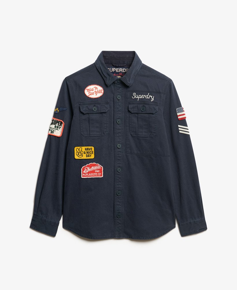 scoutshirt met lange mouwen in eclipse navy