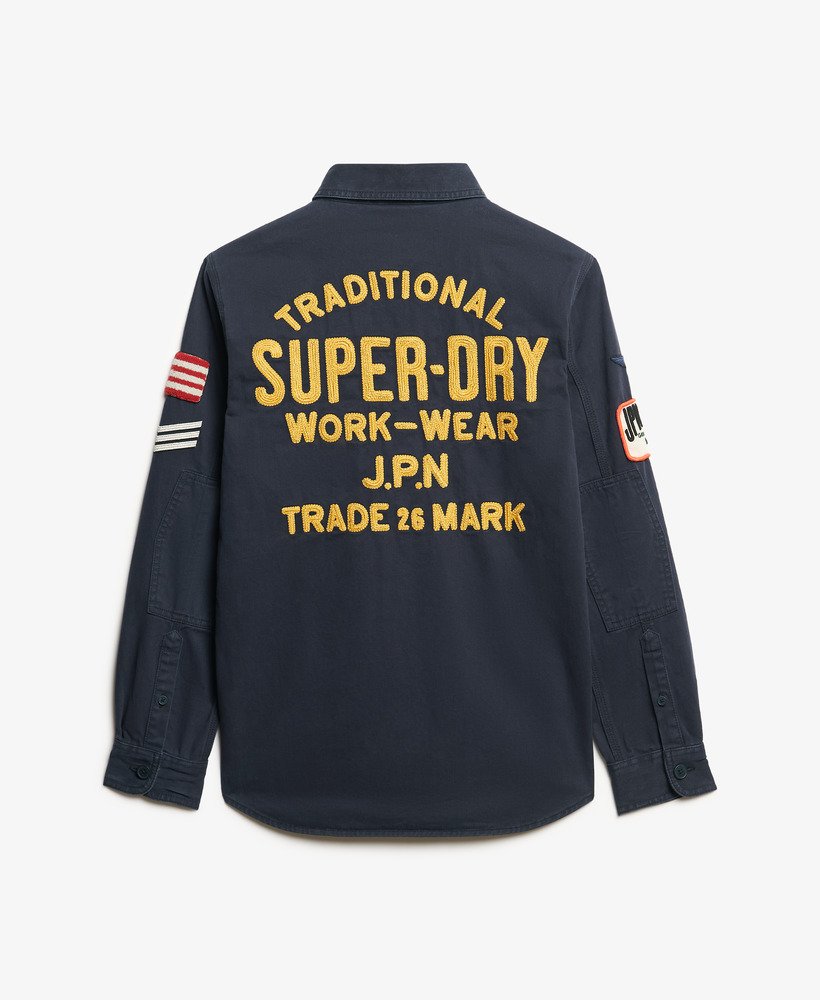 scoutshirt met lange mouwen in eclipse navy