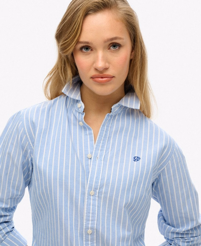 Slim Oxford overhemd met lange mouwen