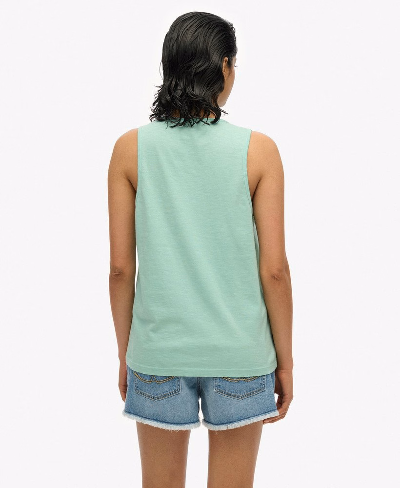 Essentieel logo vest met geverfde details