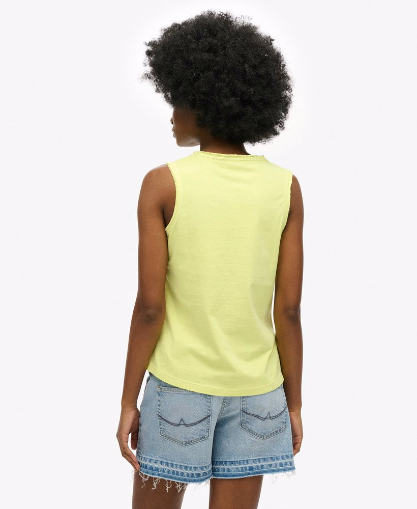 Outdoor gestreept tanktop met ronde hals