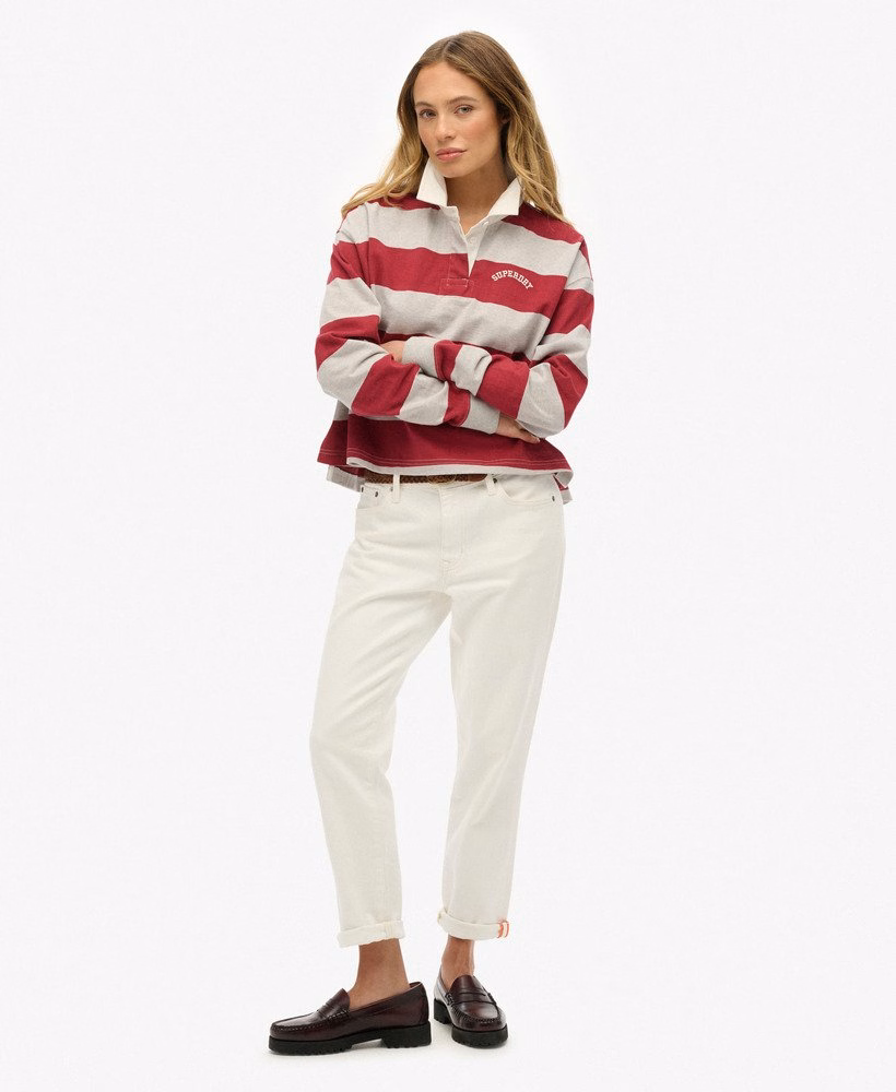 Athletic Essentials gestreept rugbytop