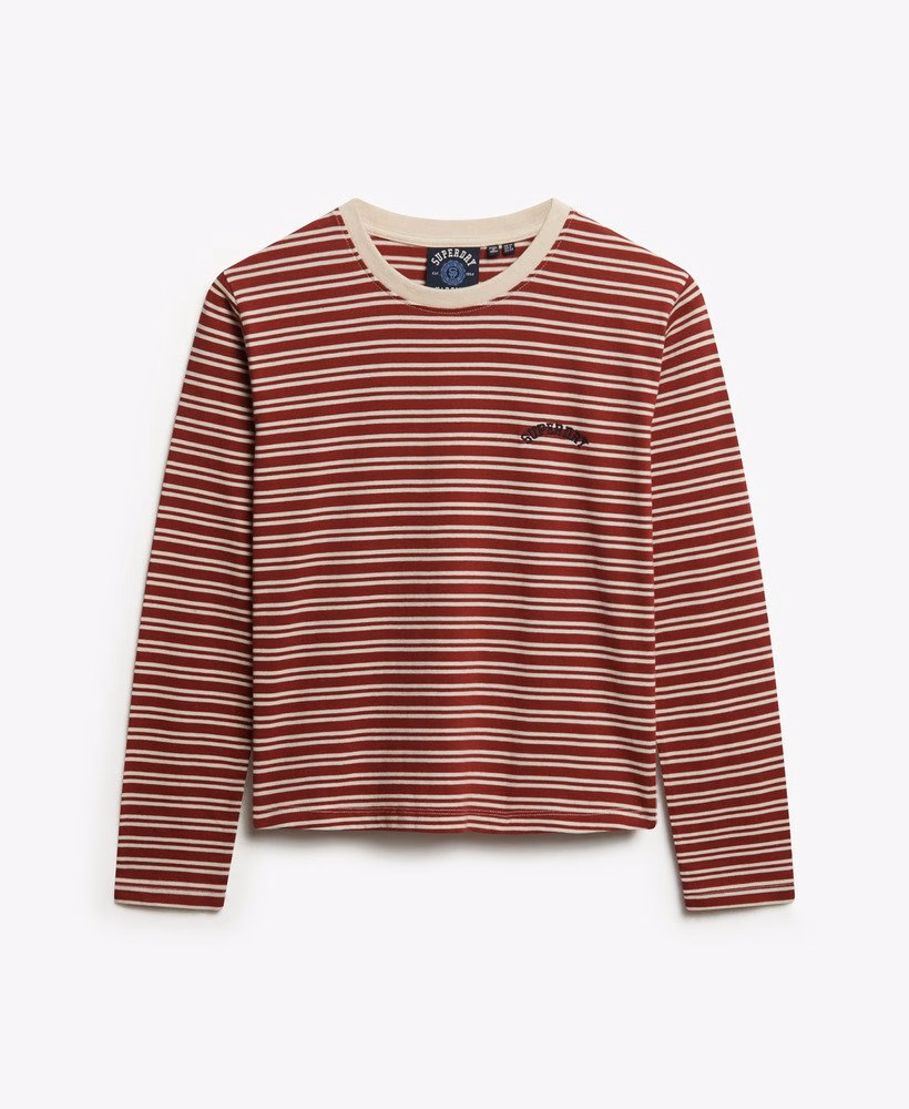 Essential Logo Stripe Long Sleeve Top