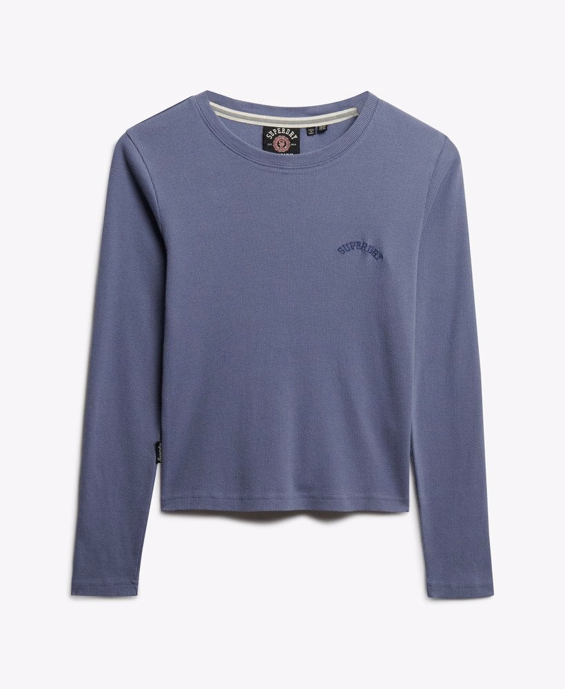 Athletic Essentials Logo Garment Dyed Ribbed Top