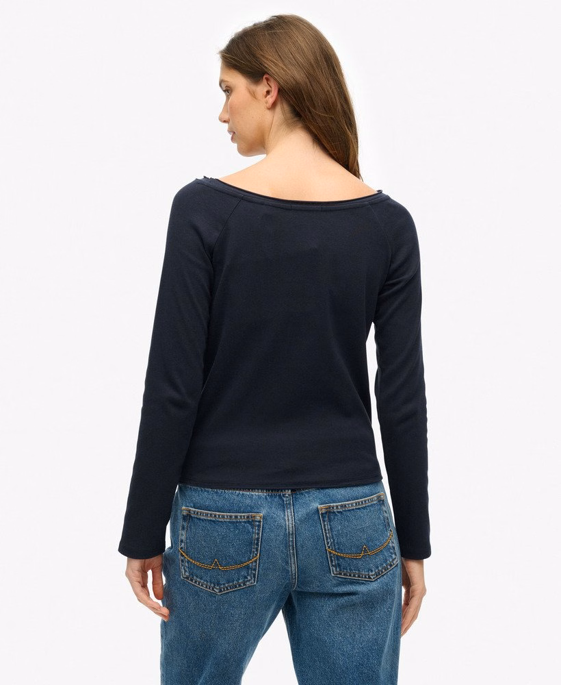 Bardot top met blote schouders