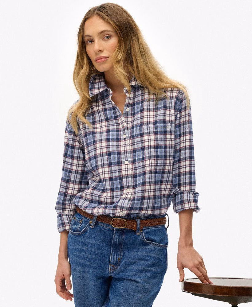 Geruit flanellen boyfriend-shirt