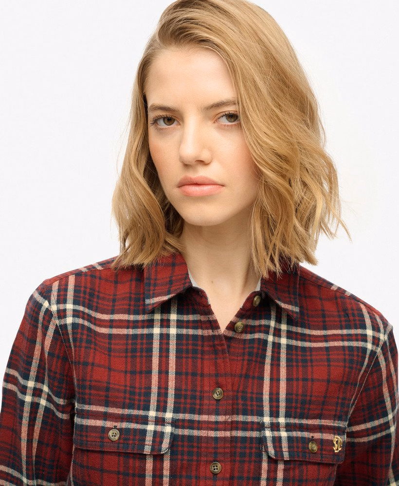 Houthakkers geruit flanellen overhemd