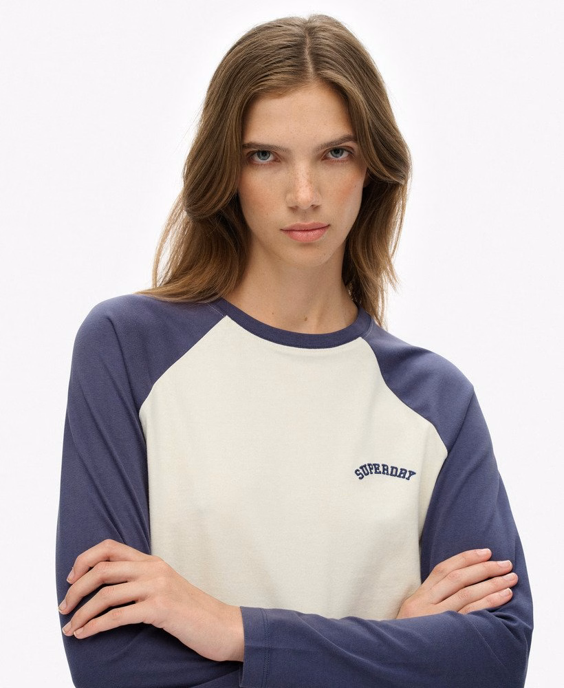 Essential Logo Baseballshirt met lange mouwen