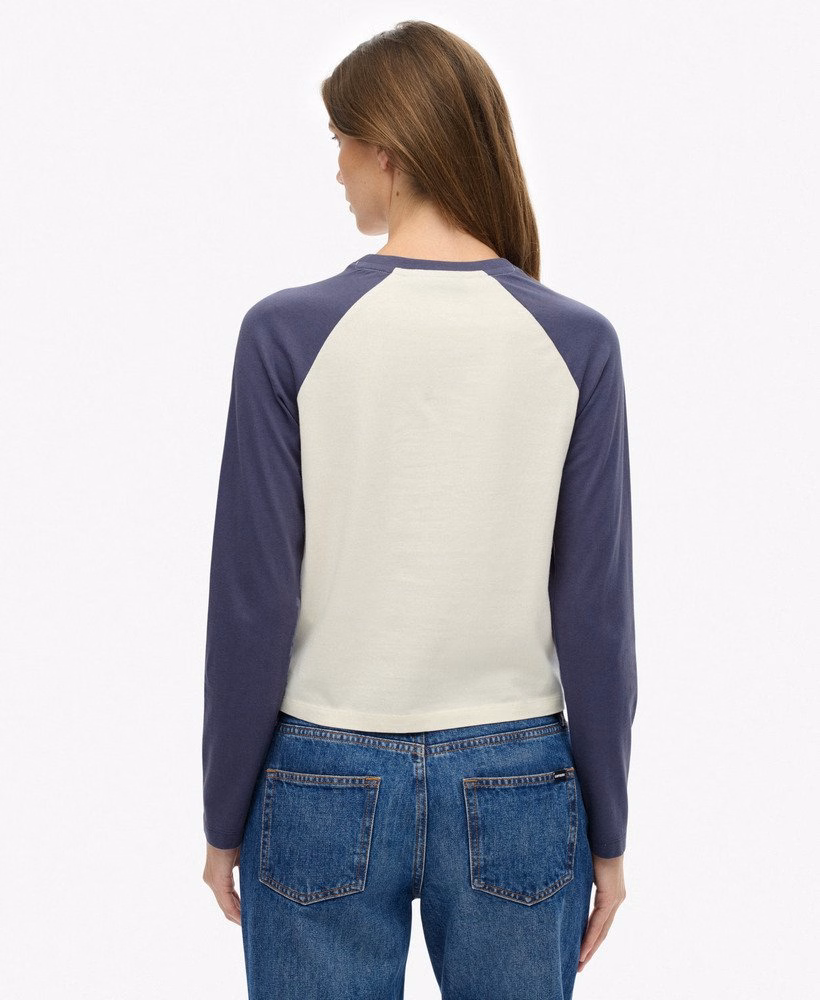 Essential Logo Baseballshirt met lange mouwen