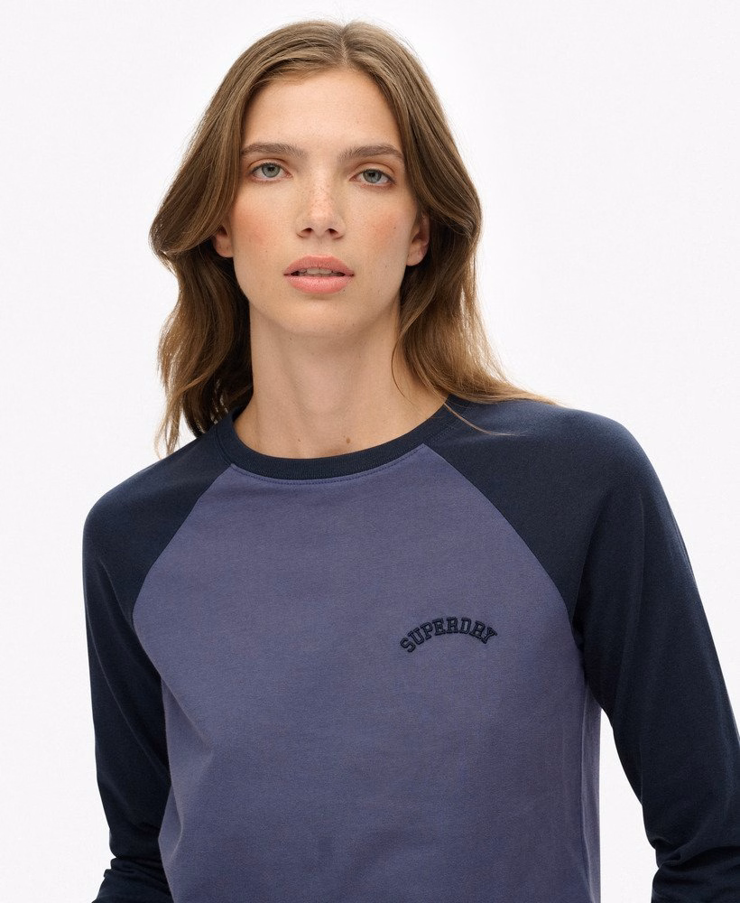 Essential Logo Baseballshirt met lange mouwen