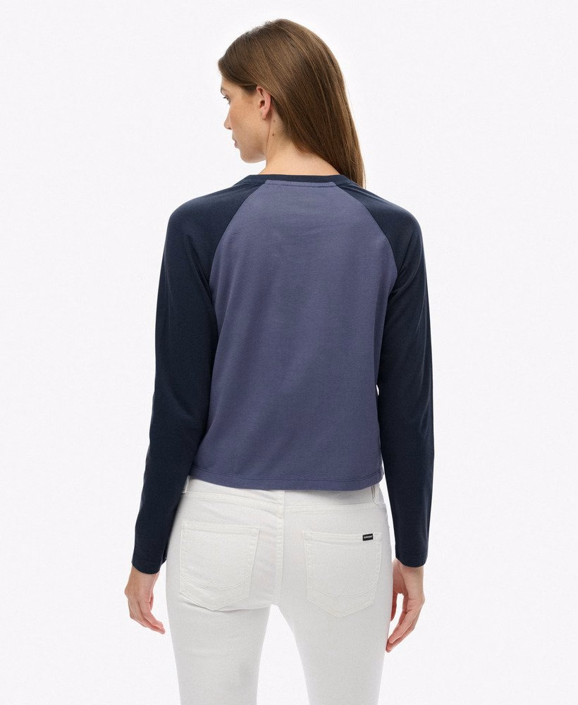 Essential Logo Baseballshirt met lange mouwen