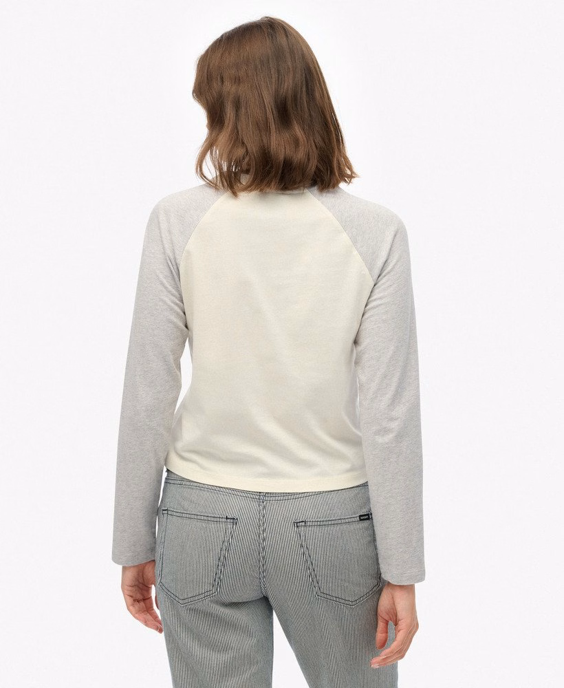 Essential Logo Baseballshirt met lange mouwen