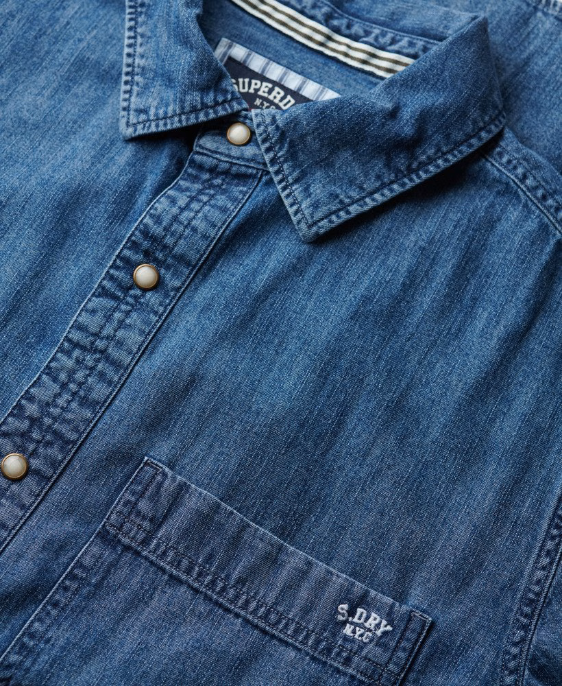 Oversized denim overhemd