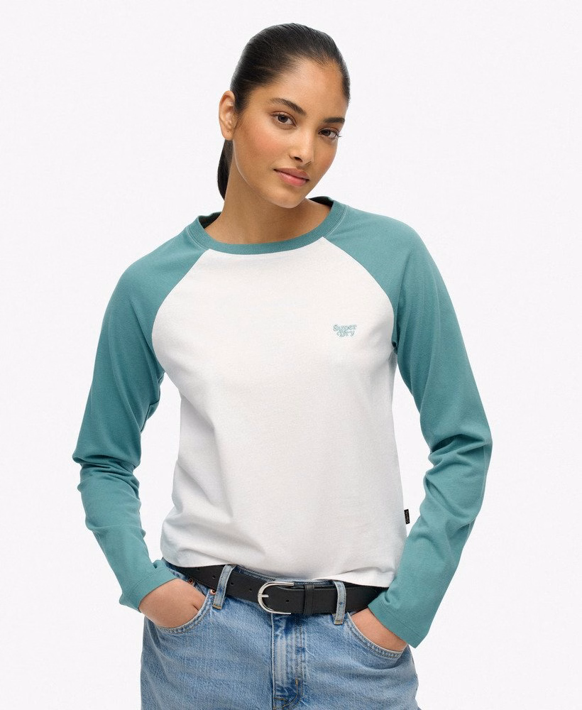 Essential Logo Baseballshirt met lange mouwen