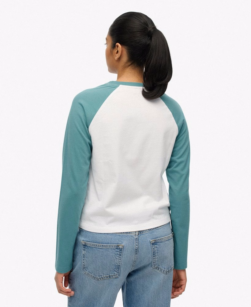 Essential Logo Baseballshirt met lange mouwen