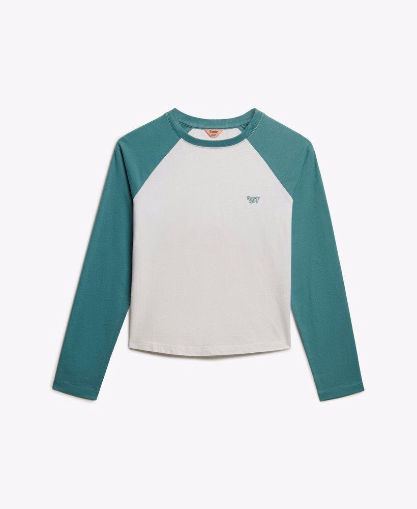 Essential Logo Baseballshirt met lange mouwen