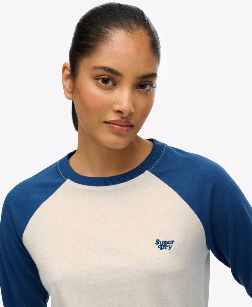 Essential Logo Baseballshirt met lange mouwen
